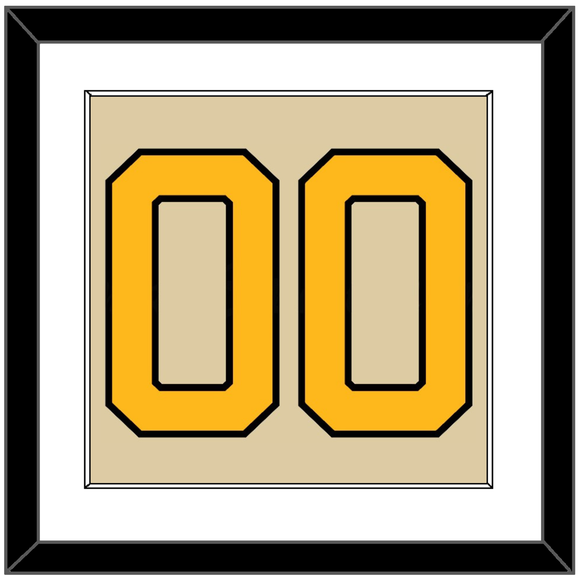 Pittsburgh Number (Back) - 2023 Winter Classic Tan - Single Mat 1