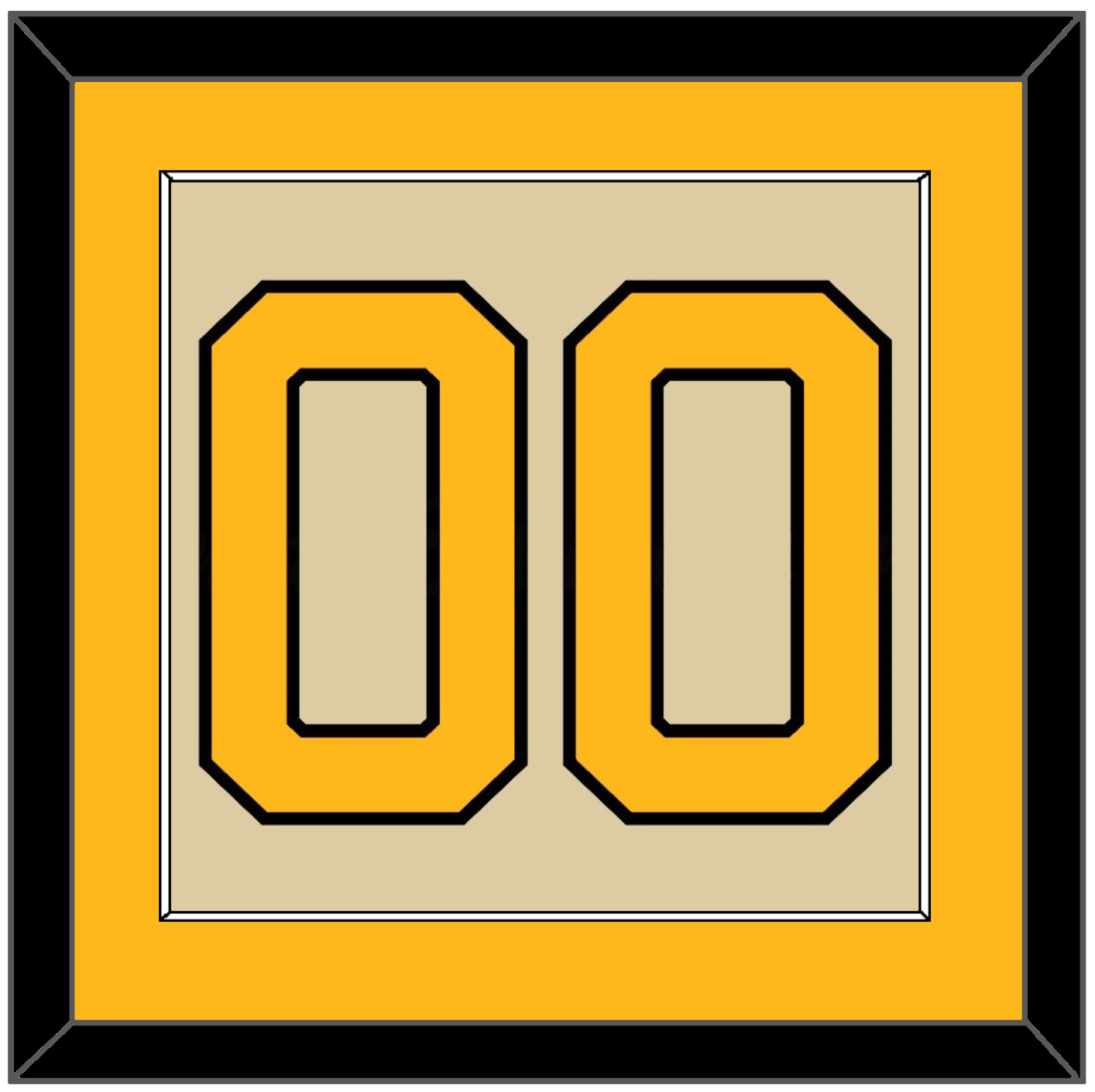 Pittsburgh Number (Back) - 2023 Winter Classic Tan - Essential Tier 3