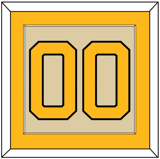 Pittsburgh Number (Back) - 2023 Winter Classic Tan - Essential Tier 3