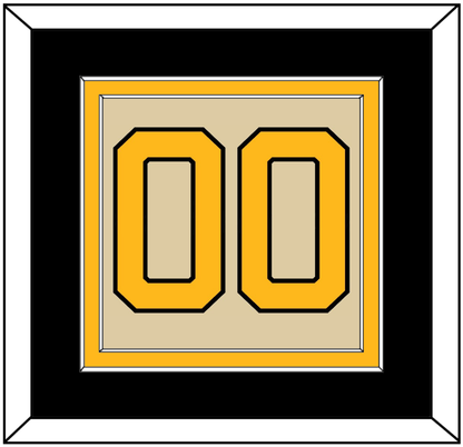 Pittsburgh Number (Back) - 2023 Winter Classic Tan - Signature Tier 3
