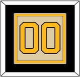 Pittsburgh Number (Back) - 2023 Winter Classic Tan - Double Mat 3