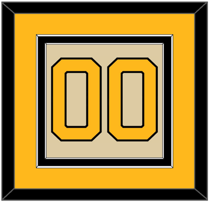 Pittsburgh Number (Back) - 2023 Winter Classic Tan - Signature Tier 4
