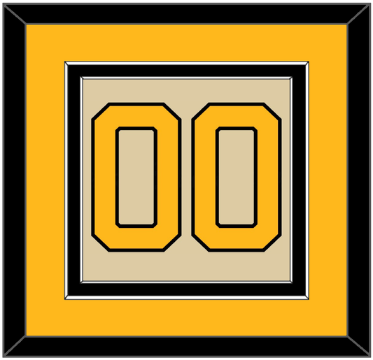 Pittsburgh Number (Back) - 2023 Winter Classic Tan - Signature Tier 4