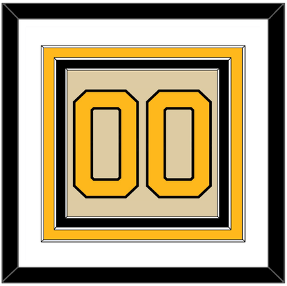 Pittsburgh Number (Back) - 2023 Winter Classic Tan - Premier Tier 1