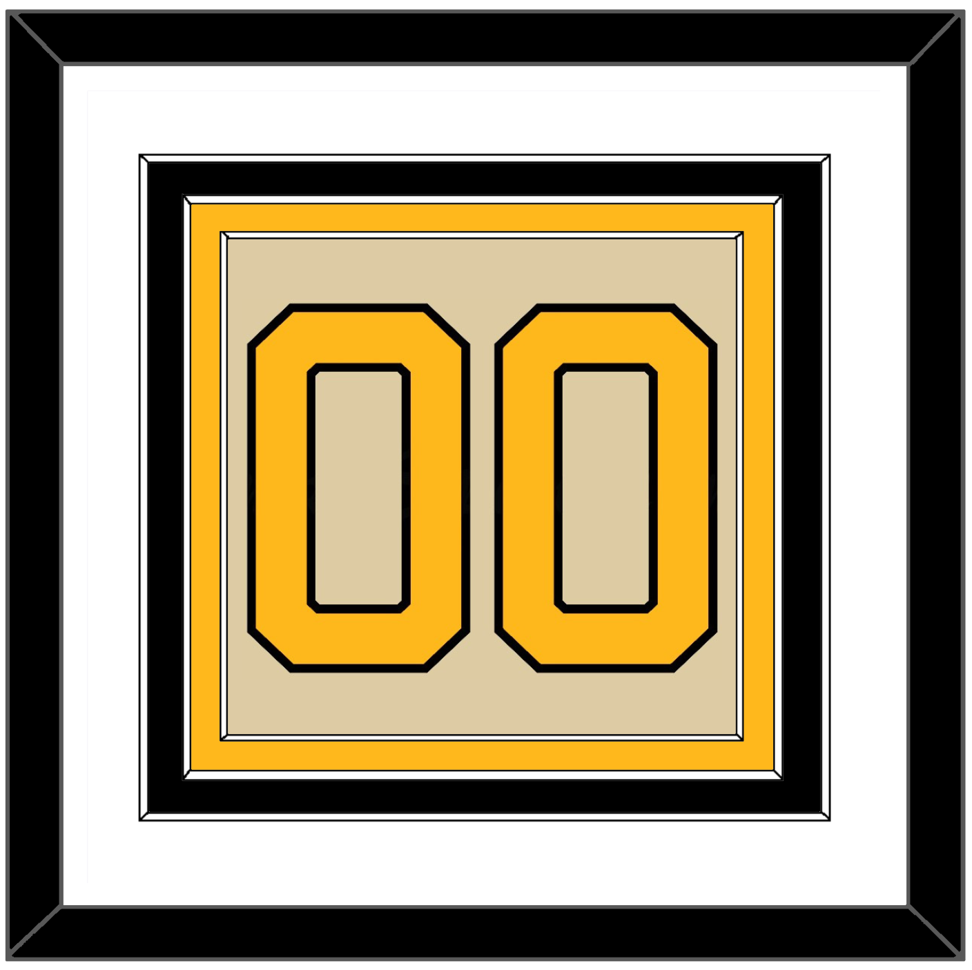 Pittsburgh Number (Back) - 2023 Winter Classic Tan - Premier Tier 2