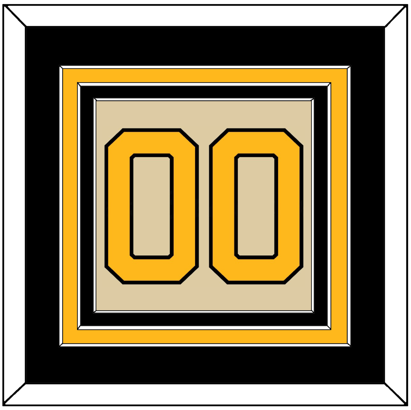 Pittsburgh Number (Back) - 2023 Winter Classic Tan - Premier Tier 3