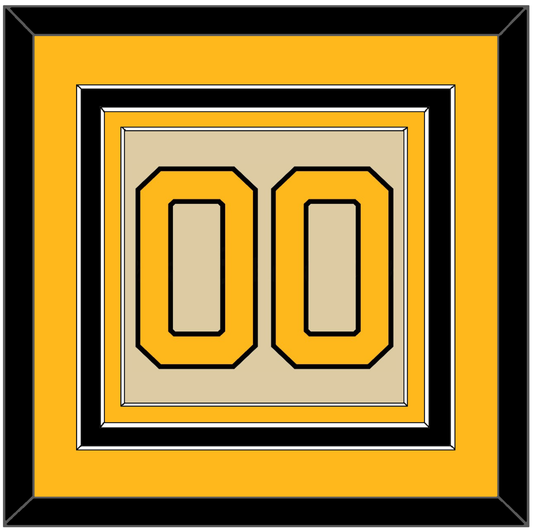 Pittsburgh Number (Back) - 2023 Winter Classic Tan - Premier Tier 4