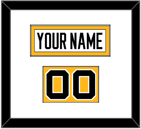 Pittsburgh Nameplate & Number (Shoulder) - Home White (1988-1992) - Essential Tier 1