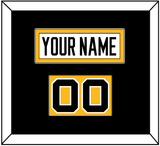 Pittsburgh Nameplate & Number (Shoulder) - Road White - Single Mat 2