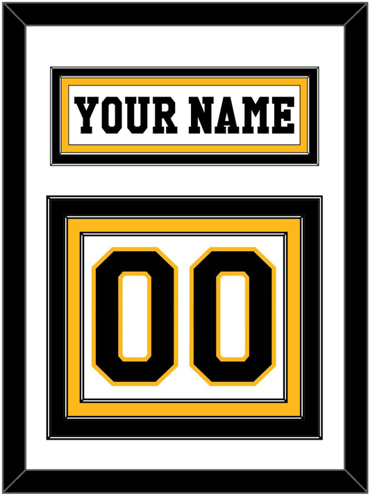 Pittsburgh Nameplate & Number (Back) - Home White (1984-1988) - Premier Tier 1