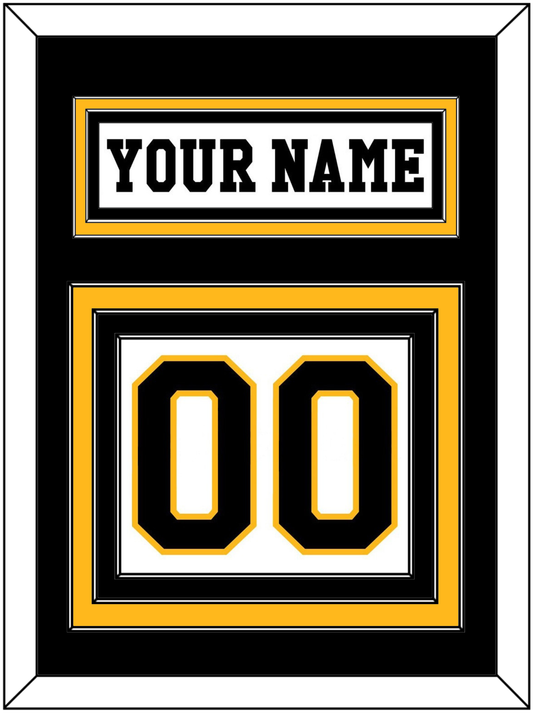 Pittsburgh Nameplate & Number (Back) - Home White (1984-1988) - Premier Tier 2