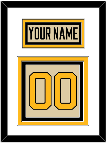 Pittsburgh Outdoor Game Nameplate & Full-Size Number - Split