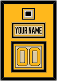 Pittsburgh Nameplate & Number (Back) With Jersey Patch - 2023 Winter Classic Tan - Triple Mat 4