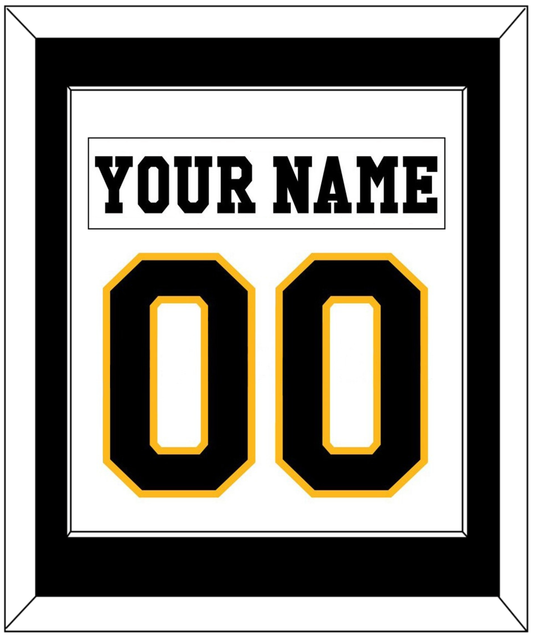 Pittsburgh Nameplate & Number (Back) Combined - Home White (1984-1988) - Essential Tier 1