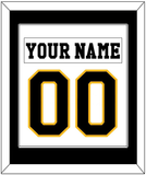 Pittsburgh Nameplate & Number (Back) Combined - Home White (1984-1988) - Single Mat 1