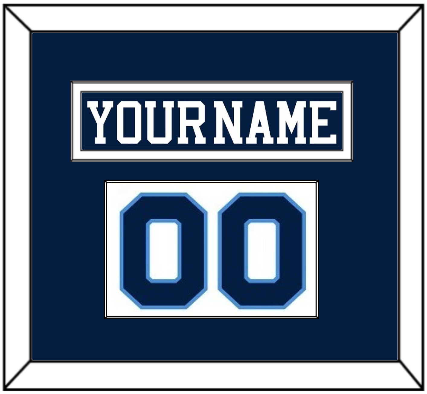 Pittsburgh Nameplate & Number (Shoulder) - Road Blue (1977-1980) - Essential Tier 1