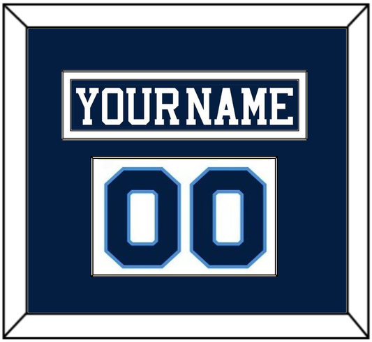 Pittsburgh Nameplate & Number (Shoulder) - Road Blue (1977-1980) - Essential Tier 1