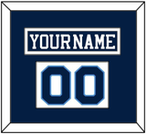 Pittsburgh Nameplate & Number (Shoulder) - Road Blue (1977-1980) - Single Mat 1