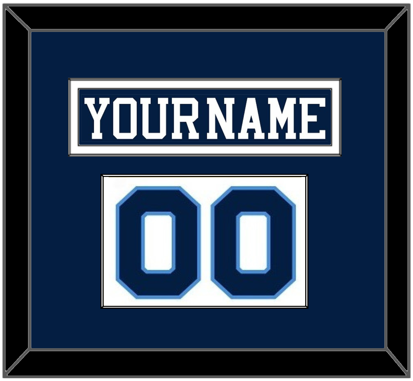 Pittsburgh Nameplate & Number (Shoulder) - Road Blue (1977-1980) - Essential Tier 1