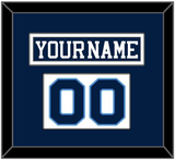 Pittsburgh Nameplate & Number (Shoulder) - Road Blue (1977-1980) - Single Mat 1