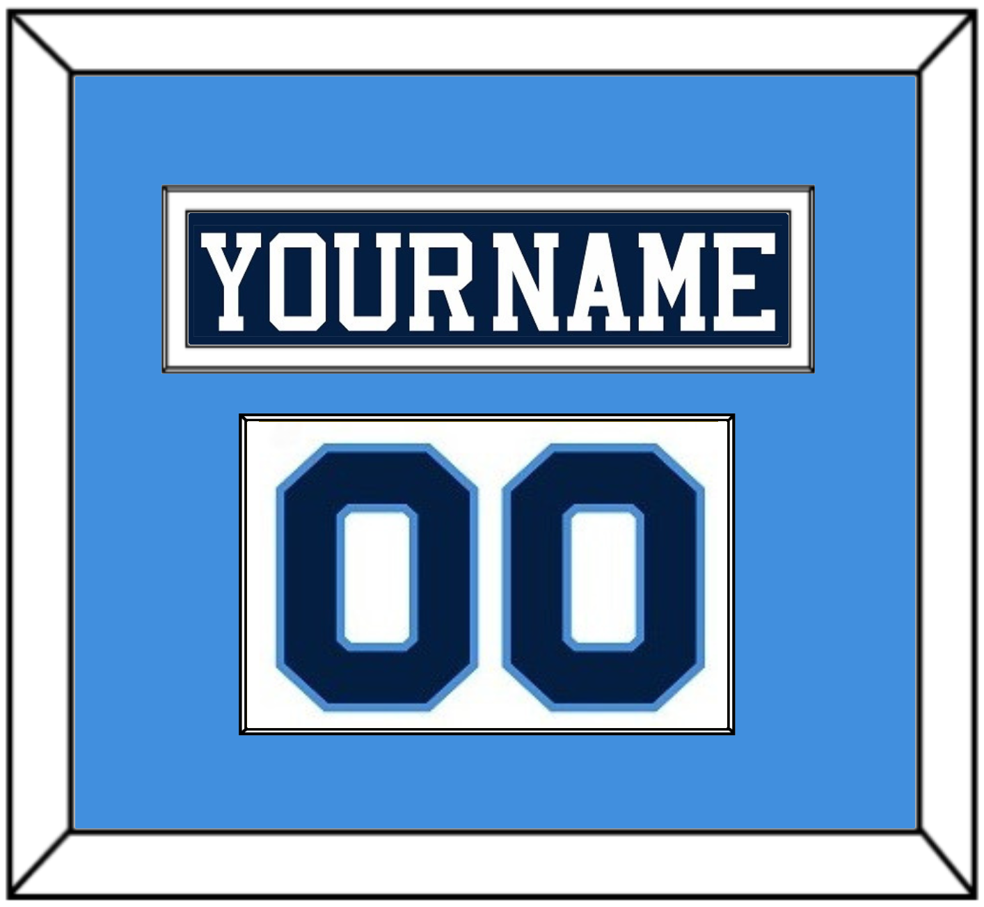 Pittsburgh Nameplate & Number (Shoulder) - Road Blue (1977-1980) - Essential Tier 2