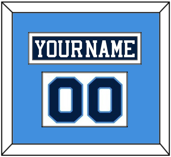 Pittsburgh Nameplate & Number (Shoulder) - Road Blue (1977-1980) - Single Mat 2