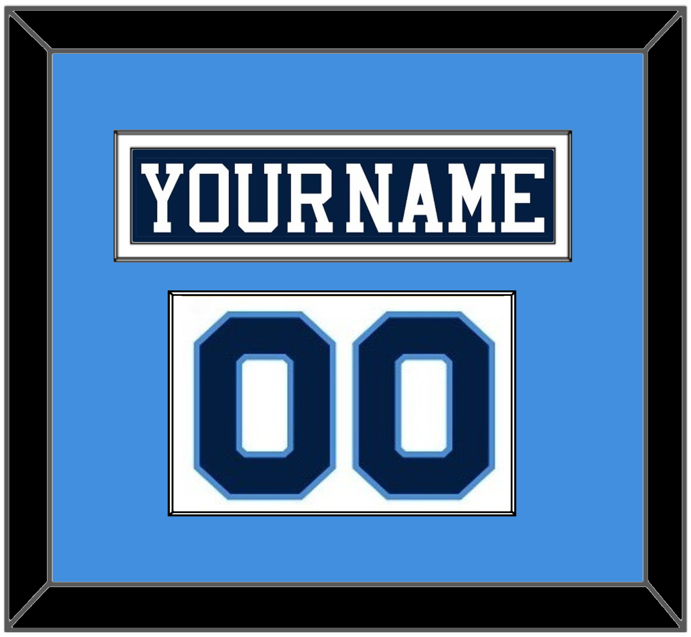 Pittsburgh Nameplate & Number (Shoulder) - Road Blue (1977-1980) - Essential Tier 2