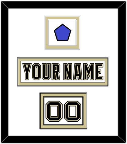 Pittsburgh Nameplate, Number (Shoulder) & 2014 Stadium Series-Chicago Patch - White Jersey - Signature Tier 1