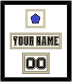 Pittsburgh Nameplate, Number (Shoulder) & 2014 Stadium Series-Chicago Patch - White Jersey - Double Mat 1