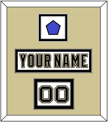 Pittsburgh Nameplate, Number (Shoulder) & 2014 Stadium Series-Chicago Patch - White Jersey - Signature Tier 2