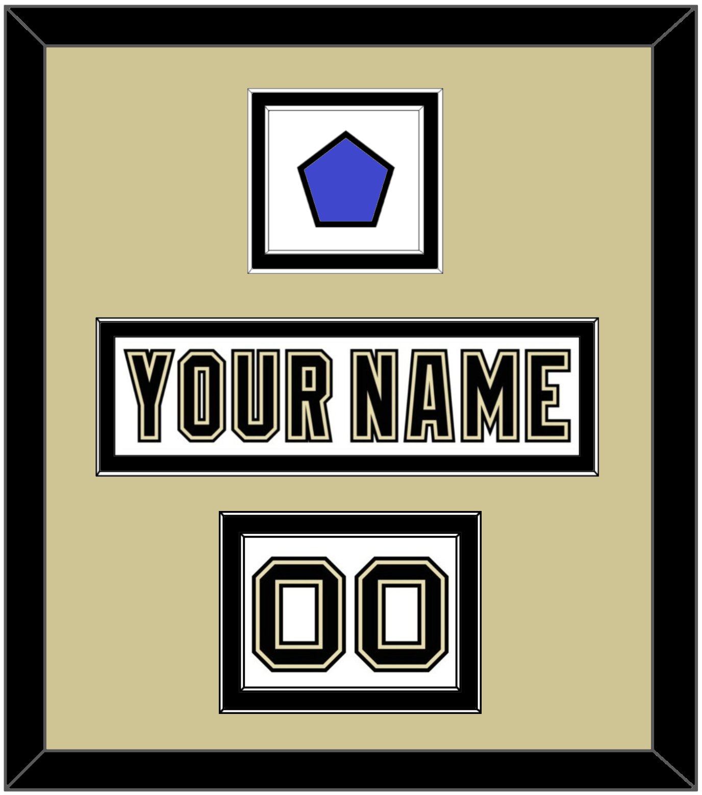 Pittsburgh Nameplate, Number (Shoulder) & 2014 Stadium Series-Chicago Patch - White Jersey - Signature Tier 2