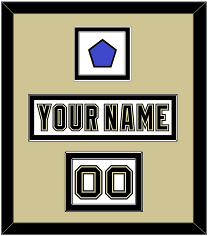 Pittsburgh Nameplate, Number (Shoulder) & 2014 Stadium Series-Chicago Patch - White Jersey - Signature Tier 2
