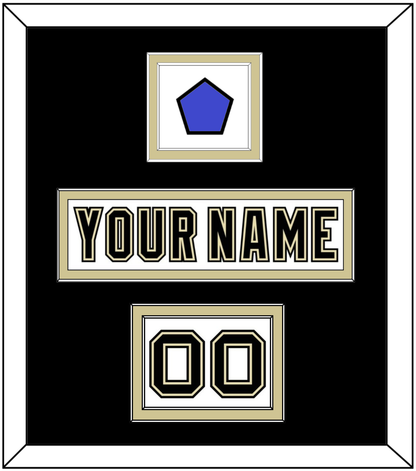 Pittsburgh Nameplate, Number (Shoulder) & 2014 Stadium Series-Chicago Patch - White Jersey - Signature Tier 3