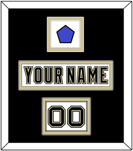 Pittsburgh Nameplate, Number (Shoulder) & 2014 Stadium Series-Chicago Patch - White Jersey - Double Mat 3