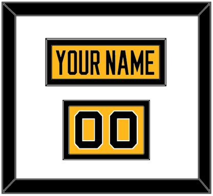 Pittsburgh Nameplate & Number (Shoulder) - Alternate Gold (2018-2021) - Signature Tier 1