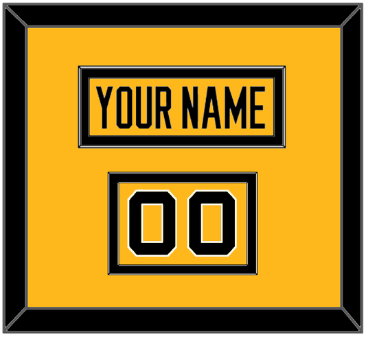 Pittsburgh Nameplate & Number (Shoulder) - Alternate Gold (2018-2021) - Signature Tier 2