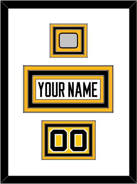 Pittsburgh Nameplate, Number (Shoulder) & Stanley Cup Finals Patch - Road White - Premier Tier 1