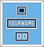 Pittsburgh Nameplate, Number (Shoulder) & 2008 Winter Classic Patch - Powder Blue Jersey - Triple Mat 2