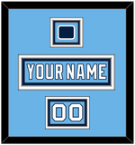 Pittsburgh Nameplate, Number (Shoulder) & 2008 Winter Classic Patch - Powder Blue Jersey - Triple Mat 2