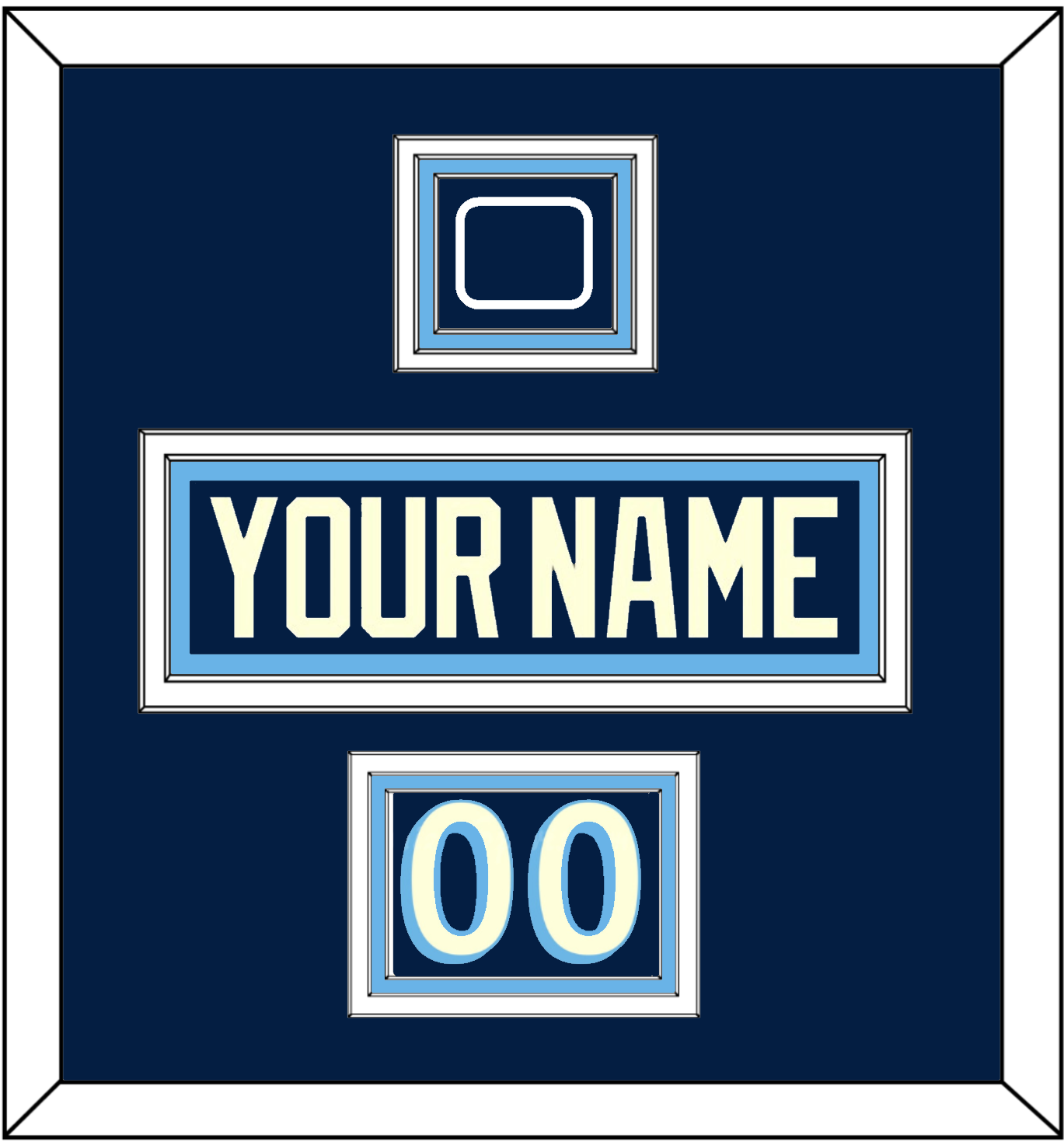 Pittsburgh Nameplate, Number (Shoulder) & 2011 Winter Classic Patch - Blue Jersey - Premier Tier 2