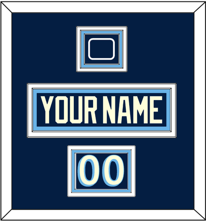 Pittsburgh Nameplate, Number (Shoulder) & 2011 Winter Classic Patch - Blue Jersey - Premier Tier 2