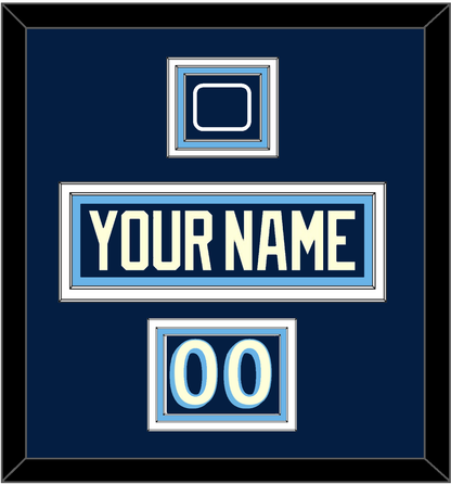 Pittsburgh Nameplate, Number (Shoulder) & 2011 Winter Classic Patch - Blue Jersey - Premier Tier 2