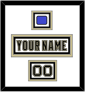 Pittsburgh Nameplate, Number (Shoulder) & 2014 Stadium Series-Chicago Patch - White Jersey - Triple Mat 1