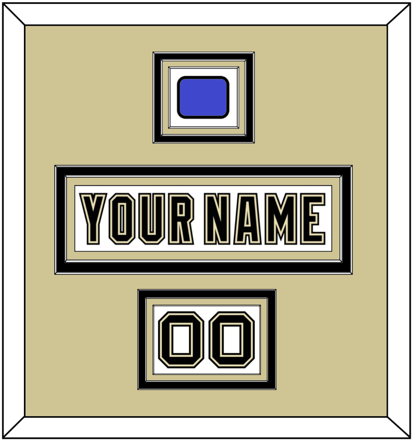 Pittsburgh Nameplate, Number (Shoulder) & 2014 Stadium Series-Chicago Patch - White Jersey - Premier Tier 2