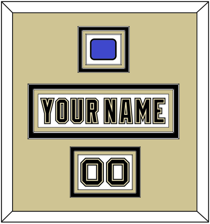 Pittsburgh Nameplate, Number (Shoulder) & 2014 Stadium Series-Chicago Patch - White Jersey - Premier Tier 2