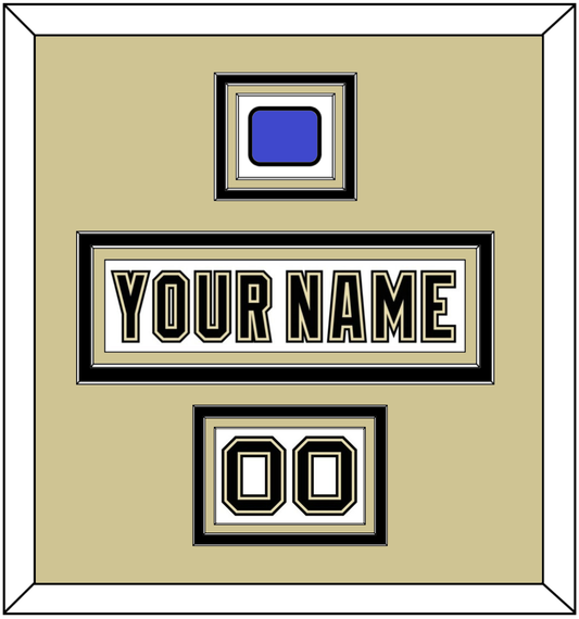 Pittsburgh Nameplate, Number (Shoulder) & 2014 Stadium Series-Chicago Patch - White Jersey - Premier Tier 2
