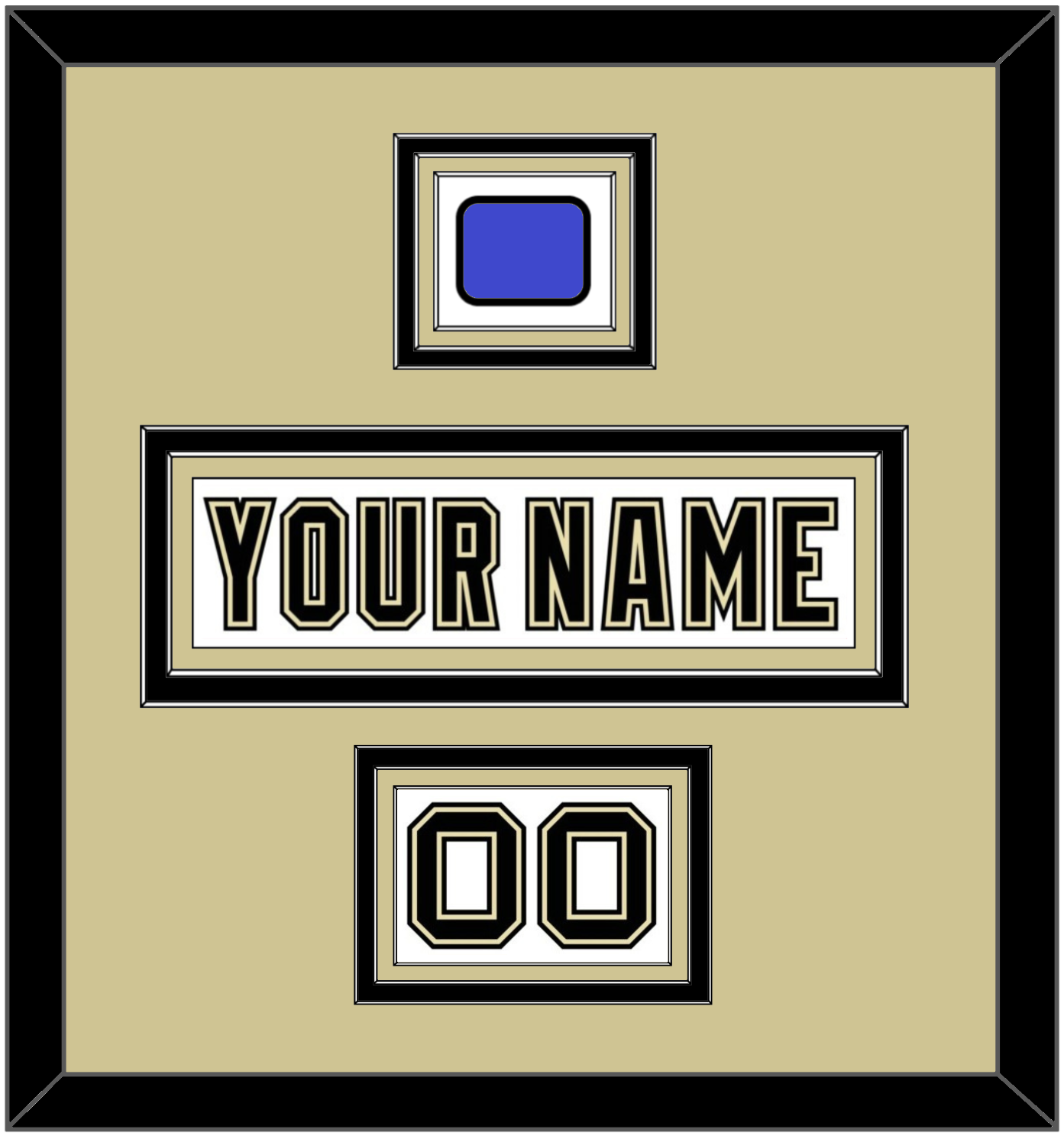 Pittsburgh Nameplate, Number (Shoulder) & 2014 Stadium Series-Chicago Patch - White Jersey - Premier Tier 2