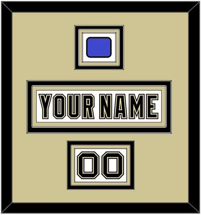 Pittsburgh Nameplate, Number (Shoulder) & 2014 Stadium Series-Chicago Patch - White Jersey - Premier Tier 2