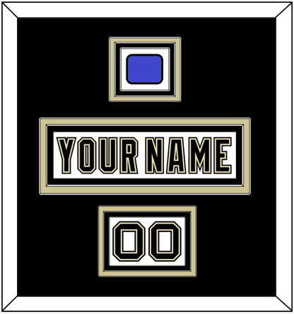 Pittsburgh Nameplate, Number (Shoulder) & 2014 Stadium Series-Chicago Patch - White Jersey - Premier Tier 3