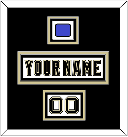 Pittsburgh Nameplate, Number (Shoulder) & 2014 Stadium Series-Chicago Patch - White Jersey - Premier Tier 3